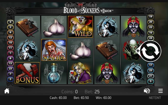 Blood Suckers Mobil Bahis Ekranı
