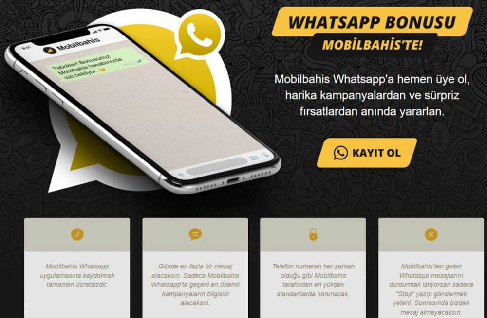 Mobilbahis Whatsapp Bonusu Avantajları